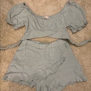 Matching sage green set
